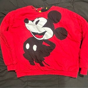 Red Mickey Mouse Sweatshirt